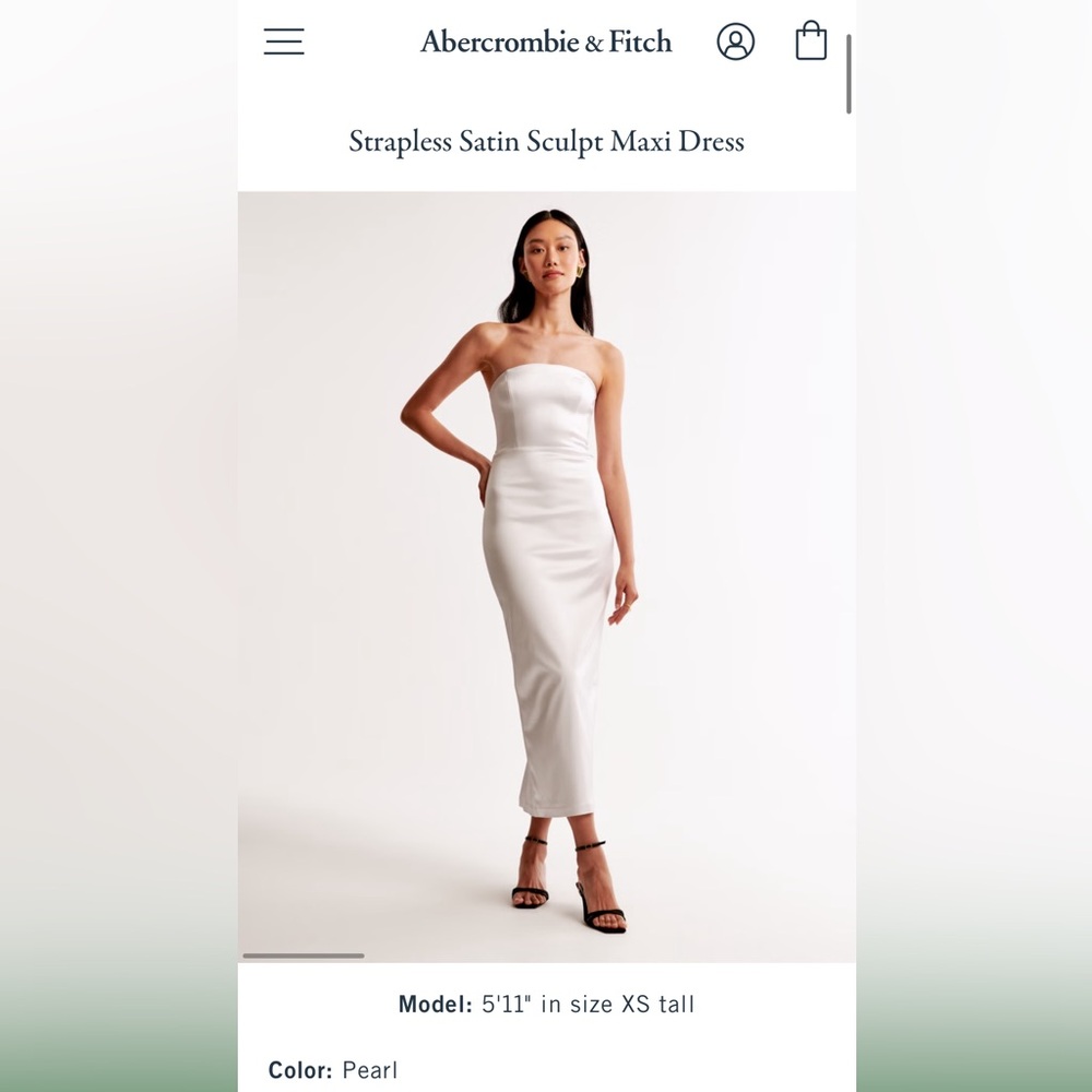 Abercrombie Satin Sculpt Maxi Dress